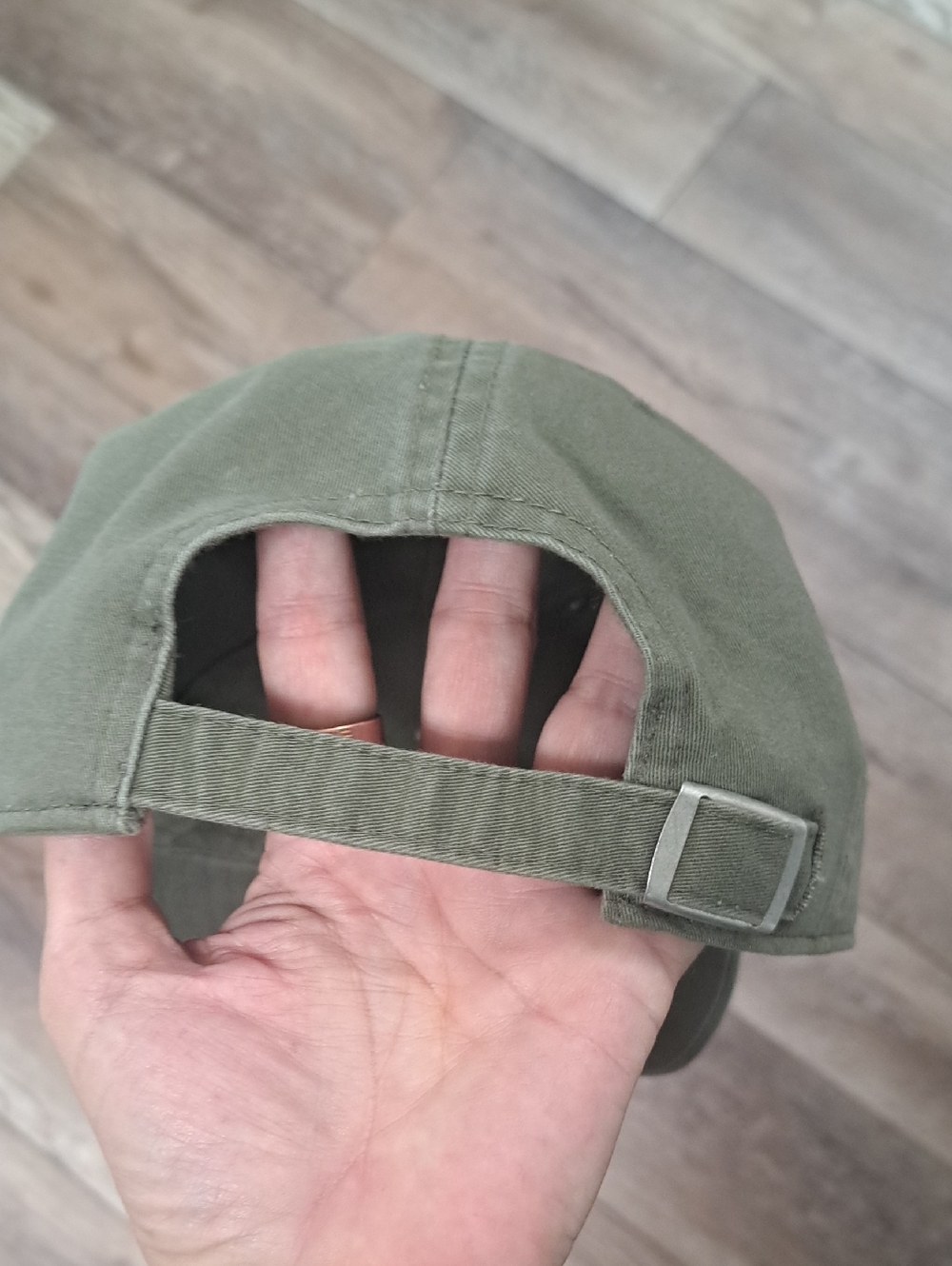 'PAPA' Embroidered Olive Baseball Cap - Picture 3 of 5